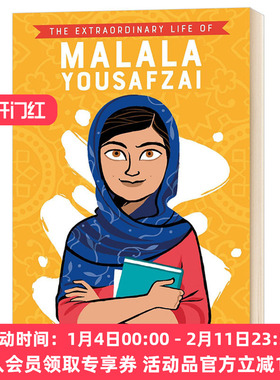 马拉拉 英文原版人物传记 The Extraordinary Life of Malala Yousafzai 英文版 名人传记 进口原版英语书籍 全彩插图