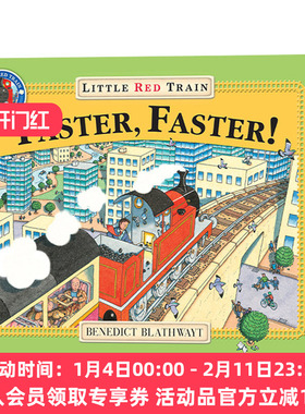 英文原版绘本 Little Red Train Faster  Faster 红色小火车 更快点 英文版 进口英语原版书籍