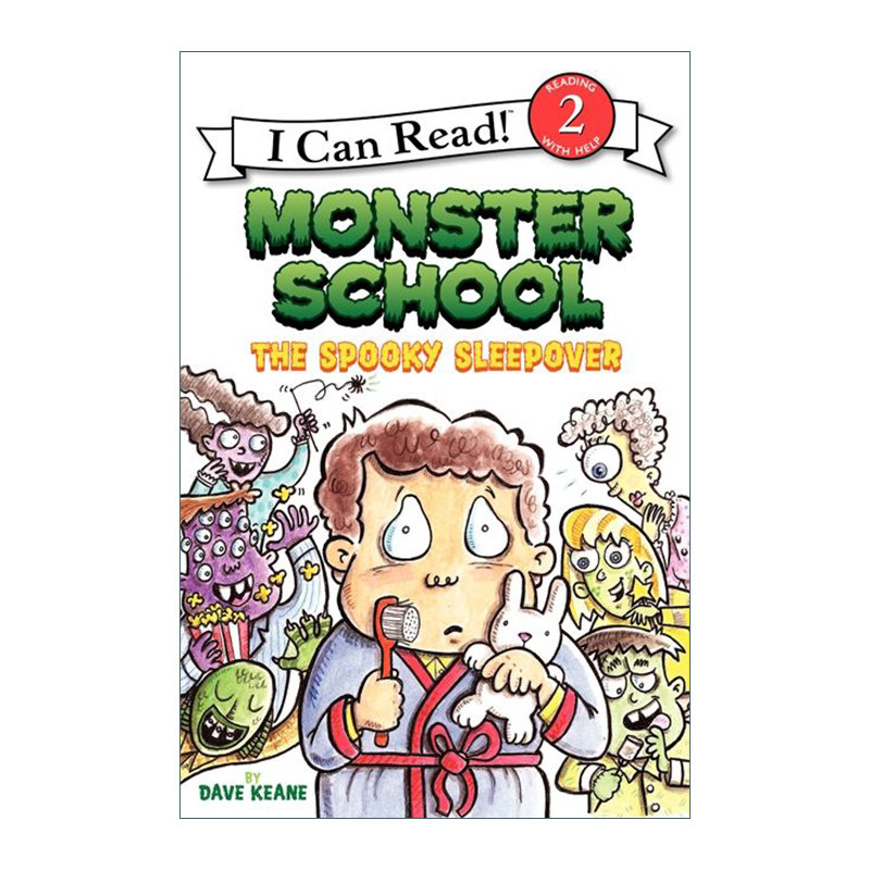 英文原版 Monster School The Spooky Sleepover 怪物学校 幽灵夜宿 I Can Read level 2分级阅读 英文版 进口英语原版书籍