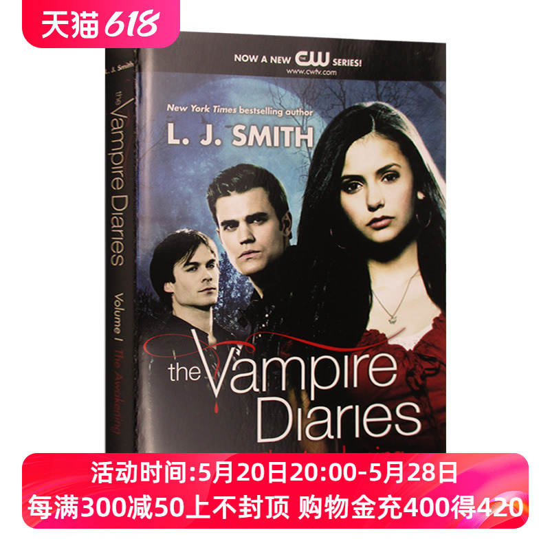 英文原版小说 The Vampire Diaries The Awakening吸血鬼日记觉醒热播电影原著英文版