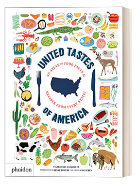 英文原版 United Tastes of America 美国各州特色食物及食谱书 精装 英文版 进口英语原版书籍