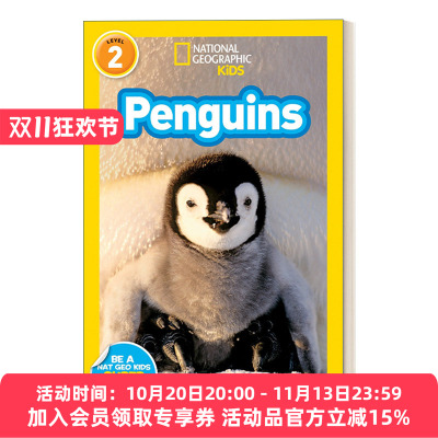 英文原版 National Geographic Kids Readers L2 Penguins 国家地理儿童分级读物第2级 企鹅 英文版 进口英语原版书籍