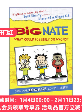 我们班有个捣蛋王  英文原版 Big Nate Compilation What Could Possibly Go Wrong 大内特漫画合集 英文版 进口英语原版书籍