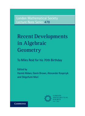 代数几何领域最新进展  英文原版 Recent Developments in Algebraic Geometry 伦敦数学会讲义系列 英文版 进口英语原版书籍