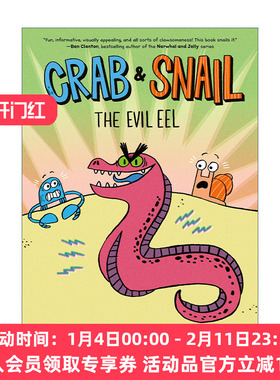 英文原版 Crab and Snail The Evil Eel 螃蟹和蜗牛3 友谊幽默桥梁书 Beth Ferry 英文版 进口英语原版书籍
