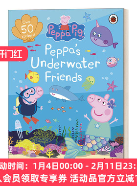英文原版 Peppa Pig Peppa’s Underwater Friends 小猪佩奇的海洋朋友 儿童绘本 英文版 进口英语原版书籍