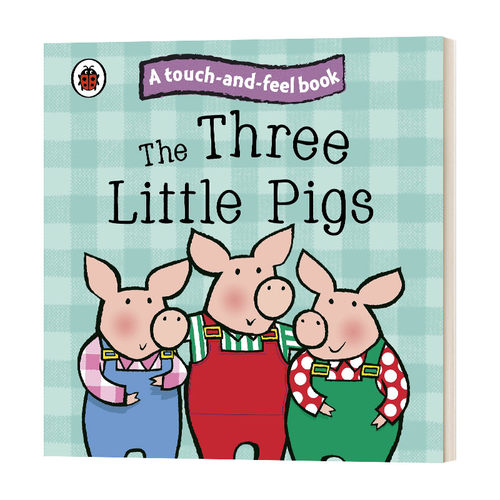 英文原版 The Three Little Pigs 三只小猪 童话触摸故事纸板书系列 触摸和感受童话故事 英文版 进口英语原版书籍