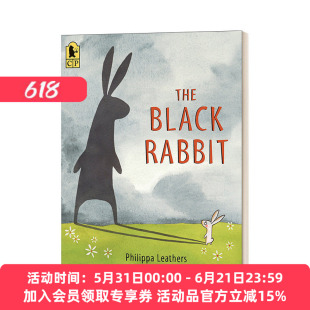 英文原版 The Black Rabbit 黑色的兔子 3-7岁儿童友谊主题动物绘本 Philippa Leathers 英文版 进口英语原版书籍