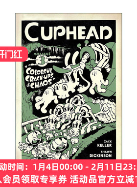 英文原版 Cuphead Volume 3 Colorful Crack-Ups & Chaos 茶杯头 官方漫画 卷三 黑马漫画 Studio MDHR 英文版 进口英语原版书籍