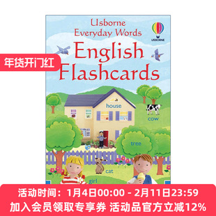 英文原版 Everyday Words English Flashcards 尤斯伯恩 英语日常用语词卡 英文版 进口英语原版书籍