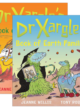 英文原版 Dr Xargle's Book of Earth Families/Hounds 外星老师的地球家庭课/猎犬课2册 儿童幽默故事 英文版 进口英语原版书籍