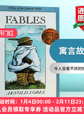 寓言故事 英文原版 Fables 凯迪克金奖绘本 动物智慧寓言 英文版儿童读物 正版进口书籍