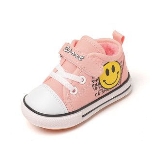 力狮宝宝加绒棉鞋保暖婴儿鞋冬季新款加厚软底防滑男女宝宝学步鞋