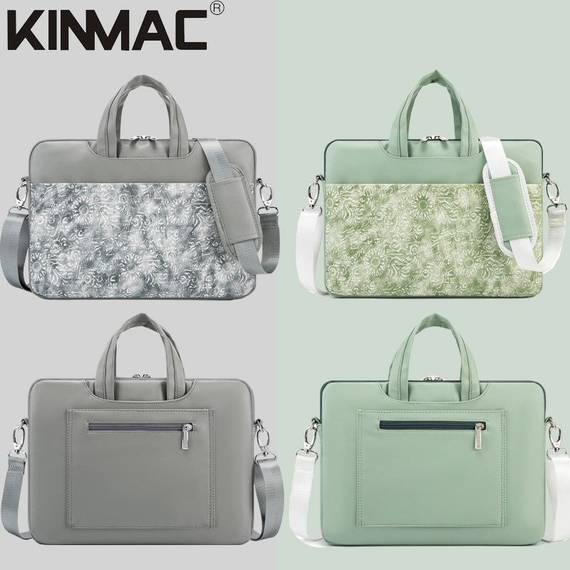 新款雕花皮革轻薄笔记本电脑手提文件斜挎单肩包袋适用苹果13华为14联想15小米16英寸360度防水防震护角男潮,3C数码配件,笔记本电脑包,淘宝优惠券,粉丝福利购,淘宝优惠卷