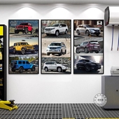 汽车装 饰画奔驰宝马奥迪保时捷汽修4S店保养汽贸二手车行墙面挂画