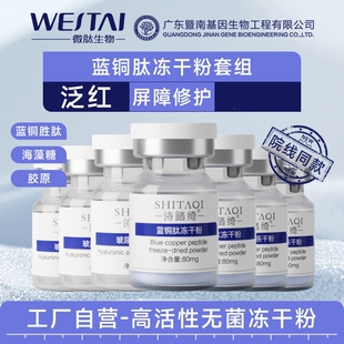 诗踏绮蓝铜胜肽冻干粉套组美容院医美级面部精华液修护屏障泛红