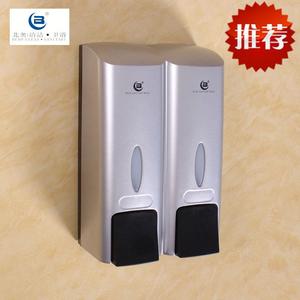 北奥新品/连体皂液盒/给皂器/双头/手动沐浴露洗发水盒/耐用结实