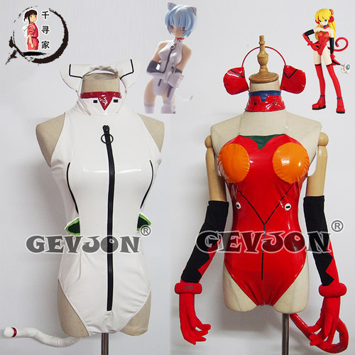 千寻家 EVA cos服 绫波丽猫装cosplay服装 明日香 凌波丽高端定制