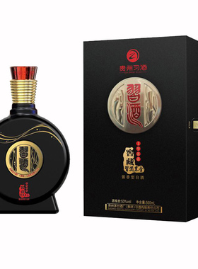 【官方正品】习酒窖藏1988黑金版53度 500ML 酱香型白酒 单瓶黑盒