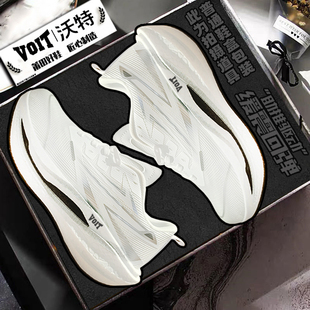 沃特正版新款跑步鞋男鞋网面透气轻便减震防滑防臭回弹竞速运动鞋