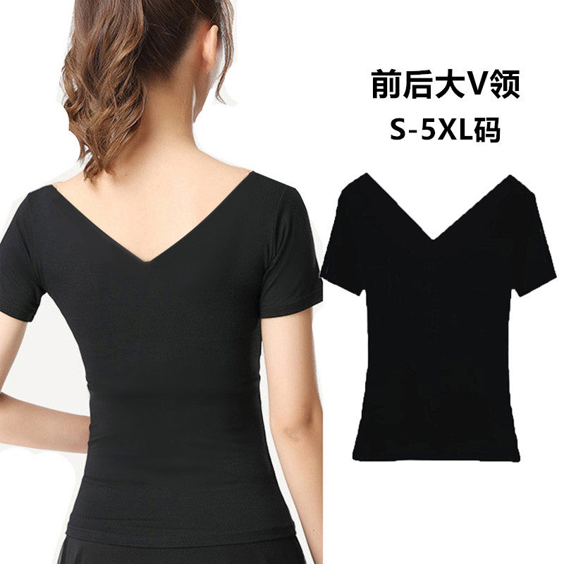 瑜伽舞蹈服上衣莫代尔薄款冰丝