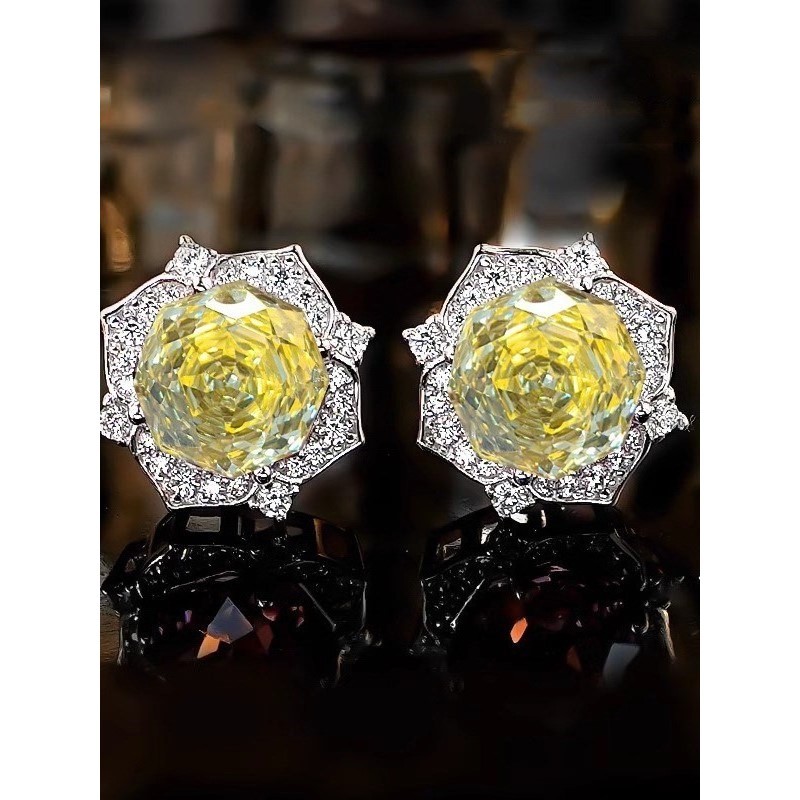 新款千禧玫瑰切项链吊坠粉钻花朵