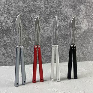 班输造物天工巧夺8804寒霜花式蝴蝶刀新手练习刀入门玩具刀未开刃