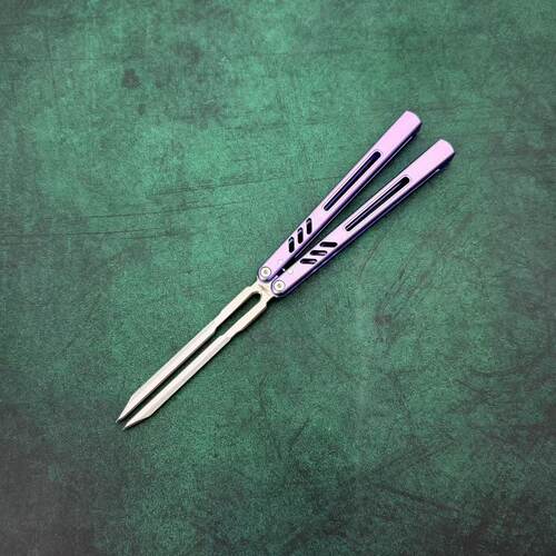 班输8801V3音叉折叠刀REP蝴蝶花式AB新手练习入门玩具刀未开刃