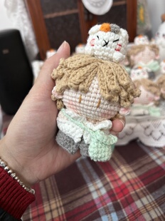 成品手工钩织夏目友人帐玩偶挂件手工编织包包挂件送朋友