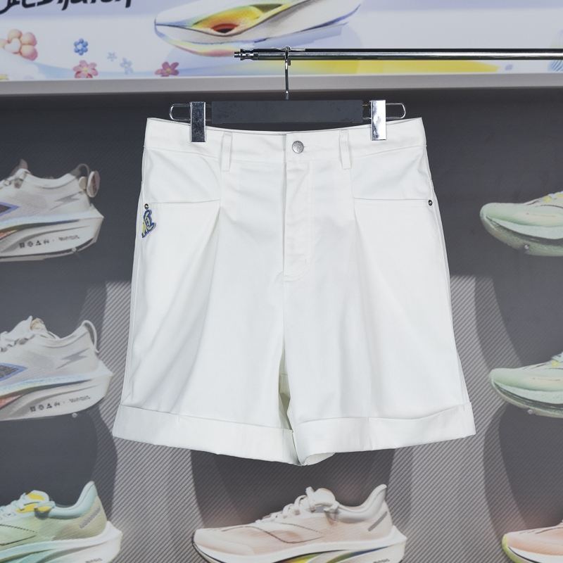 李宁潮流系列运动裤2025新款女子宽松舒休闲纯棉短裤AKSU326