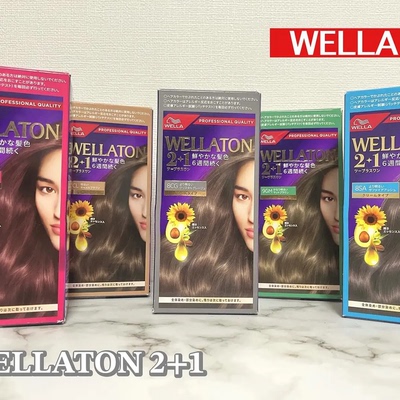 日本本土版 威娜WELLATON 遮盖白发植物染发剂染发膏植物调理型