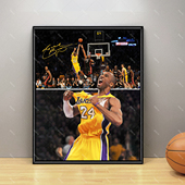 科比夺冠海报相框摆件篮球球星纪念品装 饰画挂画生日手办礼物周边