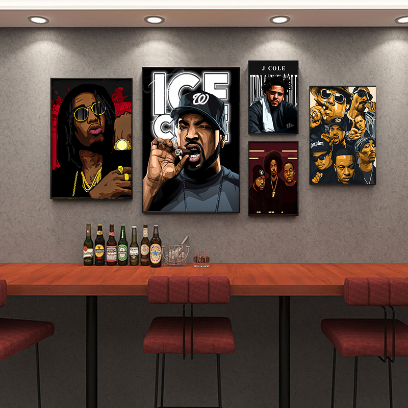 说唱嘻哈歌手潮流挂画侃爷GAI