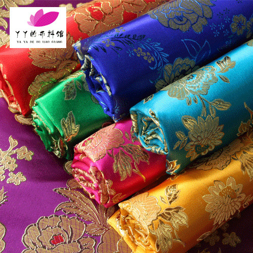 金丝银丝提花布古装cos舞台服装