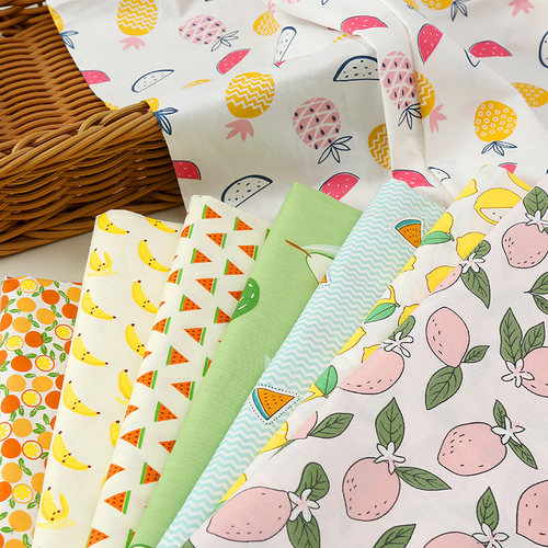 1.6米宽全棉斜纹条纹DIY印花布