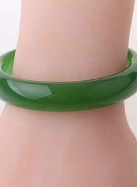 天然和田玉碧玉手镯女款