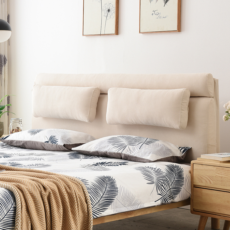 芝兰 榻榻米床头靠垫床头板软包床上靠枕双人大靠背实木无床头罩