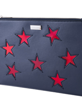 Stella McCartney丝黛拉·麦卡妮休闲女士星星图案手拿包钜惠XY