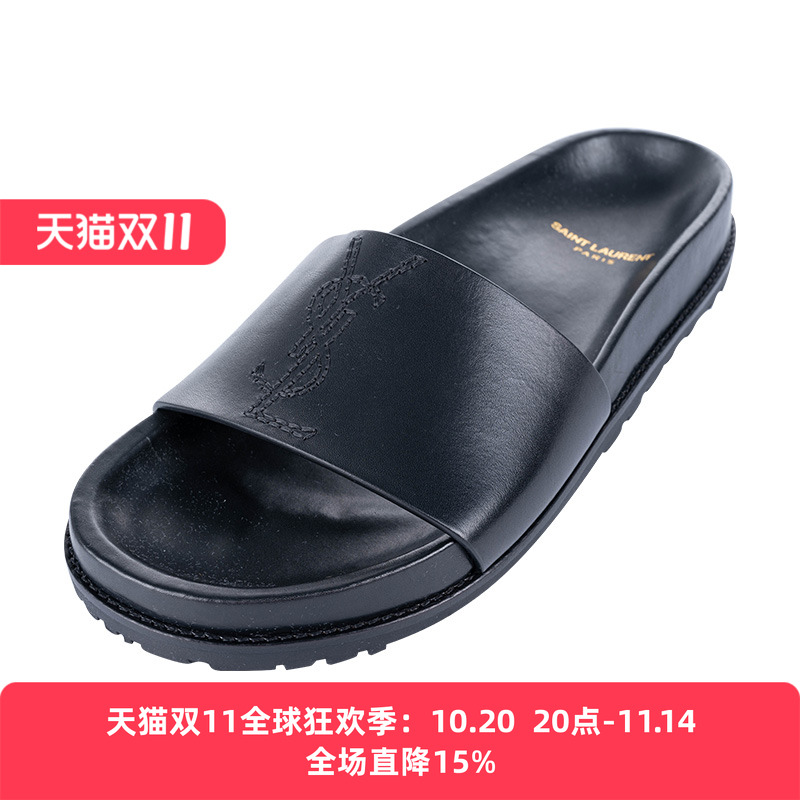 圣罗兰女士凉拖鞋沙滩拖