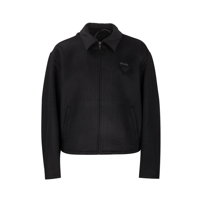 PRADA普拉达男士羊毛羊绒领口拉链开合夹克外套男秋冬2026年新品,男装,夹克,淘宝优惠券,粉丝福利购,淘宝优惠卷