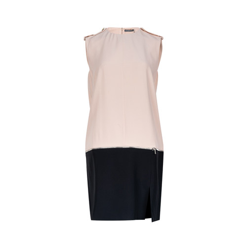 亚历山大麦昆女士拼色无袖连衣裙