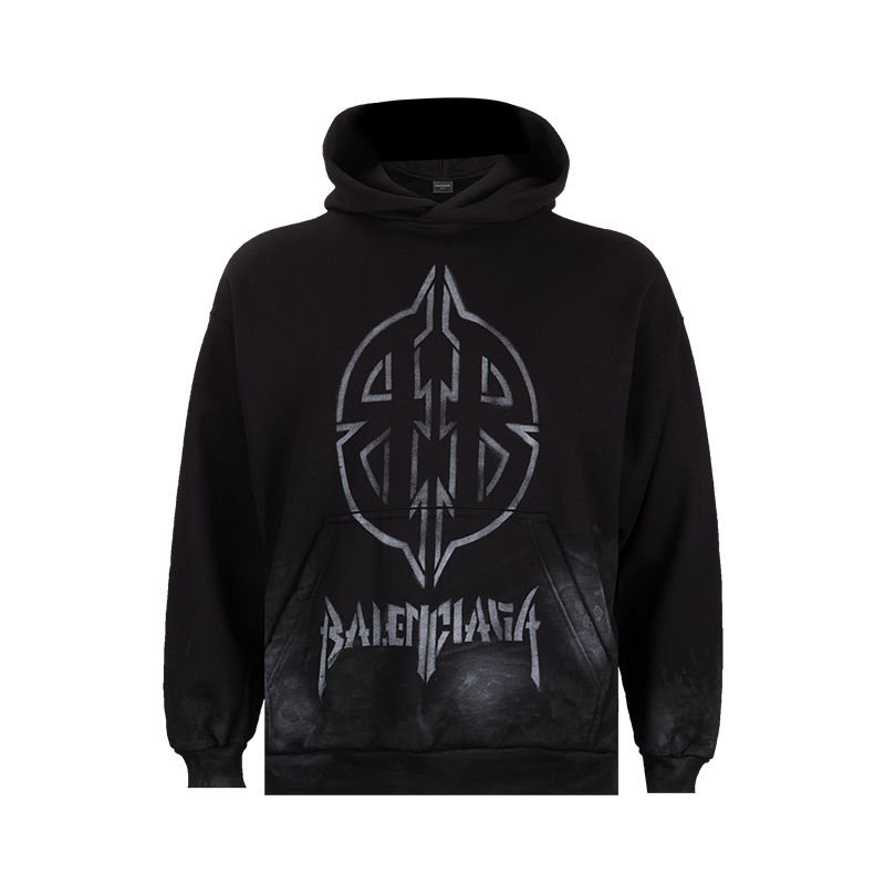 Balenciaga男士连帽长袖卫衣