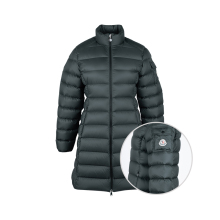 Moncler/盟可睐女 Igesse 纯色拉链修身中长款排骨羽绒服女士新款