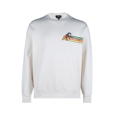 APC印花全棉套头卫衣男士