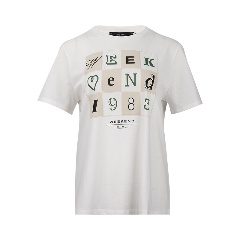 MaxMara女士字母套头圆领短袖