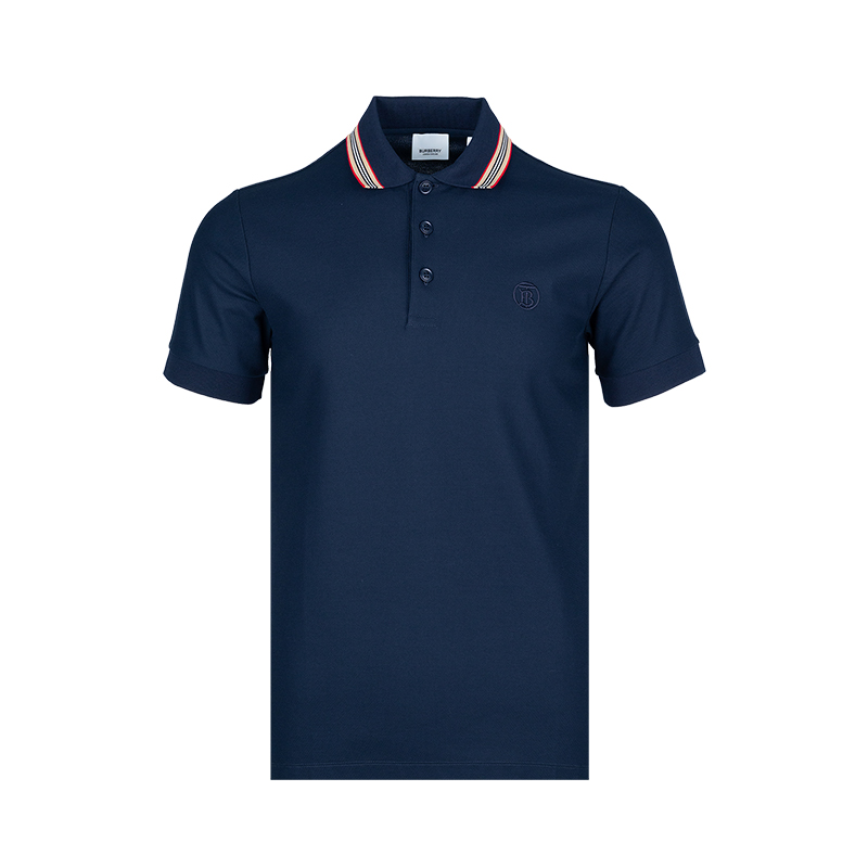 博柏利男士全棉短袖POLO衫