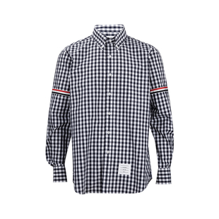 男2026年新品 THOM 衬衫 条纹纽扣长袖 推广XY BROWNE汤姆·布朗男士