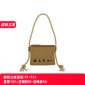 MARNI女士经典 LOGO字母单肩包编织包女推广XY