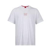 HUGO T恤男春夏2026年新品 BOSS雨果博士男士 徽标印花弹力棉短袖