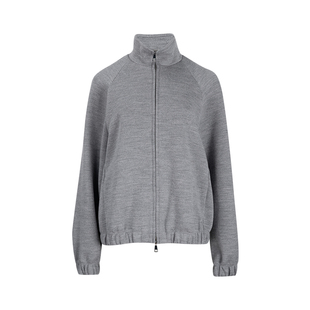 MaxMara 推选 麦丝玛拉女士拉链羊毛棉混纺卫衣外套女2026年新品